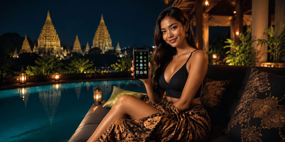Model mengakses aplikasi kasino online dari ponsel di Vietnam