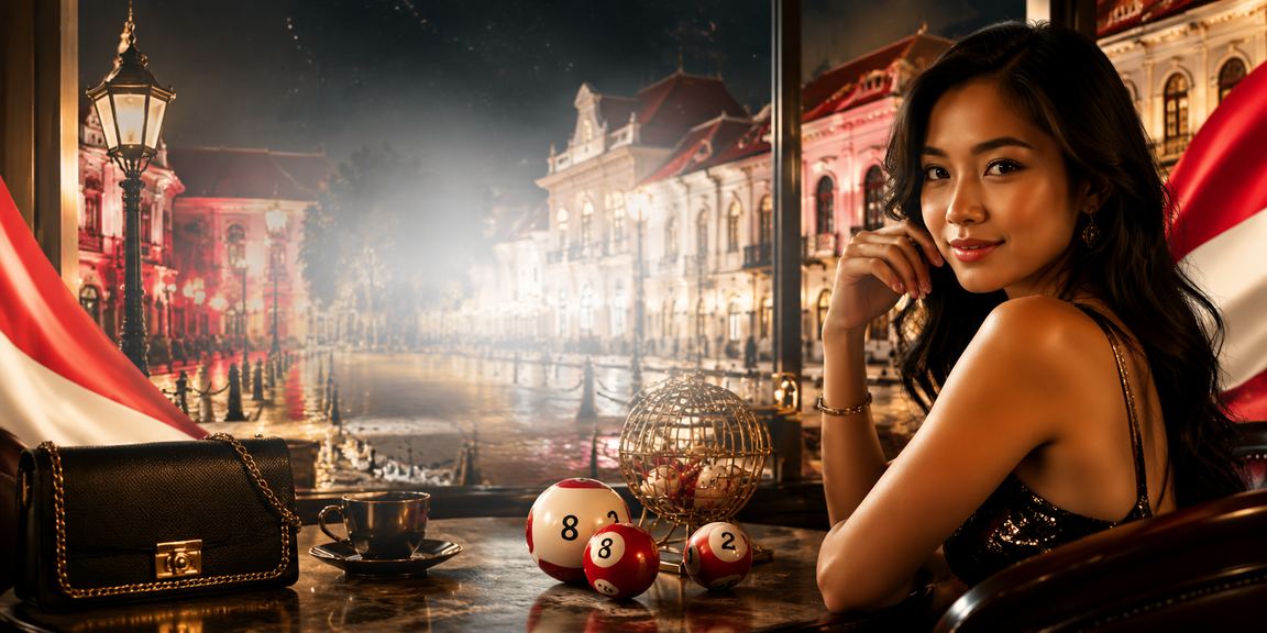 Pengguna memeriksa hasil lotre di kafe Vietnam dengan suasana santai